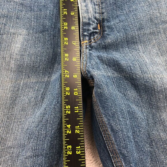 Carhartt Mens Work Jeans Size 30x32 Blue Denim Straight Leg Traditional Fit - Picture 6 of 13